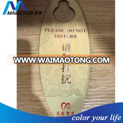 Designs customized sublimation heat press locket pendants frame for hotel logo